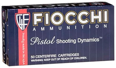 Fiocchi 210-Grain Lead Round Nose Flat Point Centerfire Handgun Ammunition                                                      