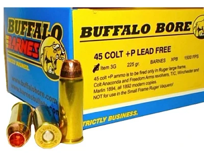 Buffalo Bore Lead-Free +P .45 Colt LC 225-Grain Centerfire Handgun Ammunition                                                   