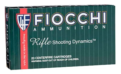 Fiocchi Rifle Shooting Dynamics Pointed Soft Point Centerfire Rifle Ammunition                                                  