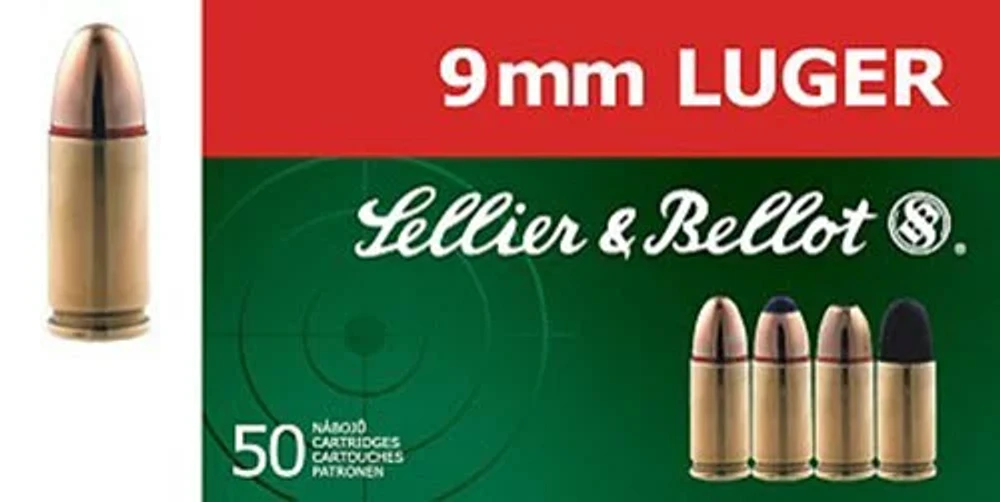 Sellier & Bellot 9mm Luger 140-Grain Full Metal Jacket Centerfire Handgun Ammunition                                            
