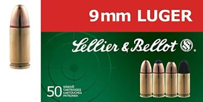 Sellier & Bellot 9mm Luger 140-Grain Full Metal Jacket Centerfire Handgun Ammunition                                            