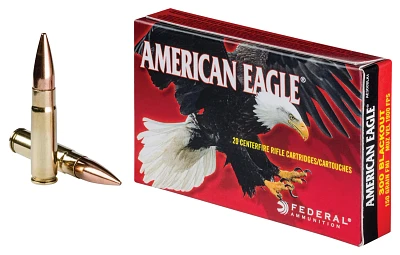 Federal American Eagle Training Full Metal Jacket Boat-Tail .300 Blackout 150-Grain Ammunition - 20 Rounds                      