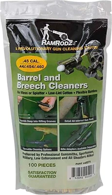 RamRodz .45 Barrel and Breech Cleaners 100-Pack                                                                                 