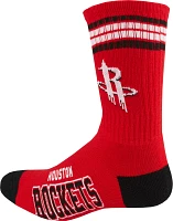 For Bare Feet Adults' Houston Rockets 4-Stripe Deuce Socks                                                                      