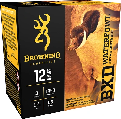 Browning BXD Extra-Distance BB Steel Waterfowl 12 Gauge Shotshells                                                              