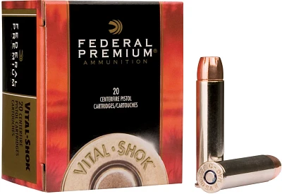 Federal Premium Vital-Shok .44 Remington 225-Grain Centerfire Handgun Ammunition                                                