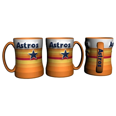Boelter Brands Houston Astros Vintage Relief Style 14 oz. Coffee Mug                                                            