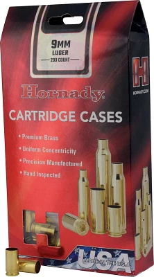 Hornady 9mm Luger Unprimed Cases                                                                                                