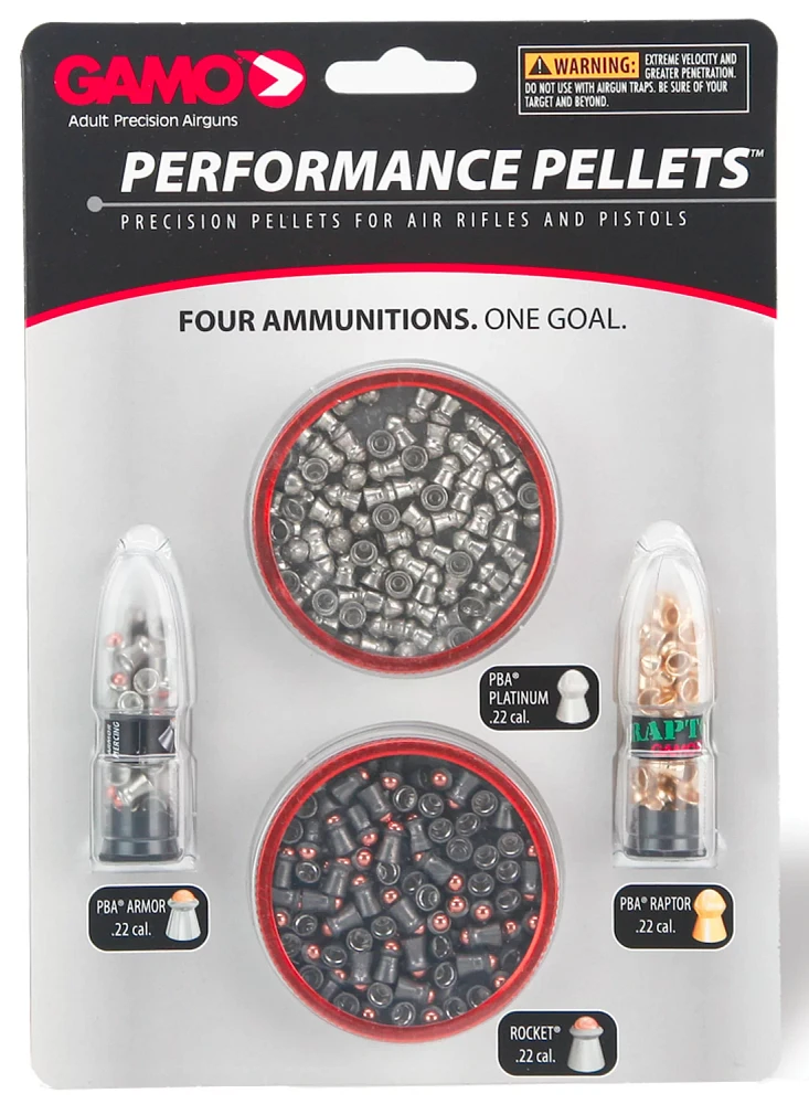 Gamo .22 Caliber High Performance Air Gun Pellets 225-Pack                                                                      