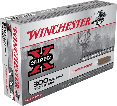 Winchester Magnum Super-X 300 Caliber 150-Grain Power-Point                                                                     