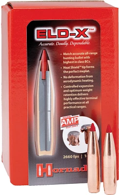 Hornady ELD-X 7mm .284 162-Grain Rifle Bullets                                                                                  