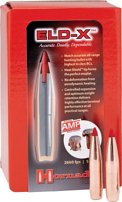 Hornady .30/.308 178-Grain ELD-X Rifle Bullets                                                                                  