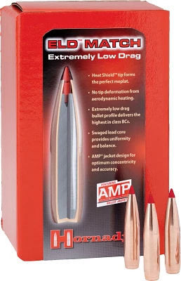 Hornady ELD Match 6.5mm .264 140-Grain Bullets                                                                                  