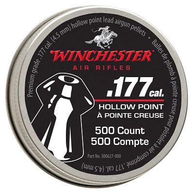 Winchester Premium .177 (4.5mm) Caliber Hollow Point Air Gun Pellets                                                            