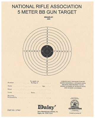 Daisy® 5 m Paper BB Targets 50-Pack                                                                                            