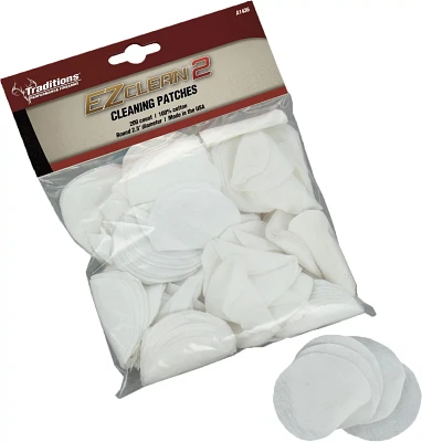 Traditions EZ Clean 2 .45 - .54 Caliber Cleaning Patches 200-Pack                                                               