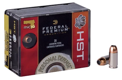 Federal Premium® Personal Defense® HST® .380 Auto/9 x 17mm Short 99-Grain Centerfire Pistol Ammunition  - 20 Rounds          