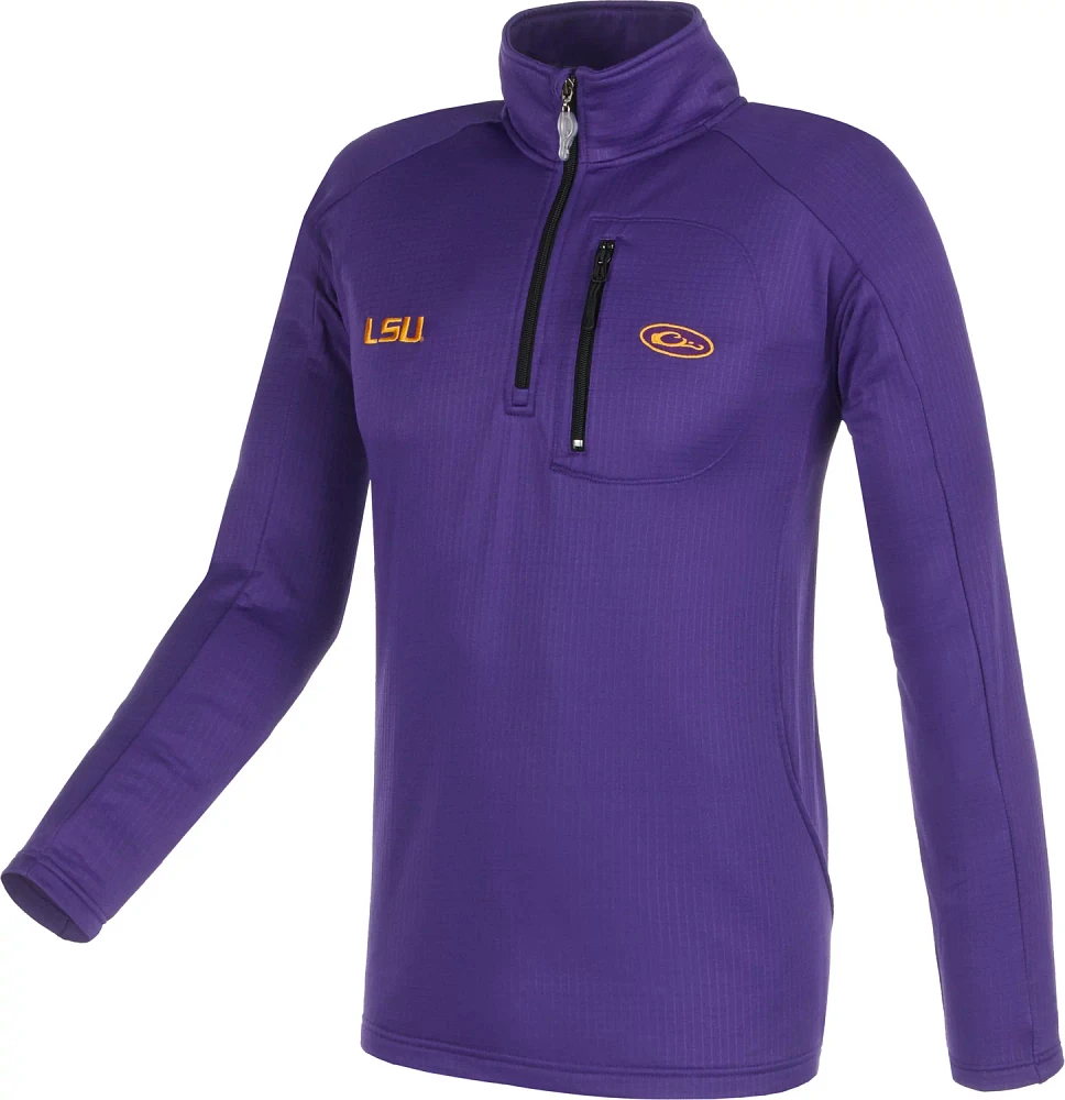 Drake Waterfowl Men's Louisiana State University BreathLite 1/4 Zip Pullover