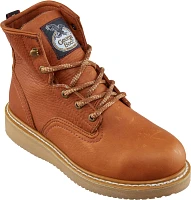 Georgia Men's Barracuda Gold EH Steel Toe Wedge Lace Up Work Boots                                                              