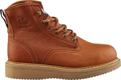 Georgia Men's Barracuda Gold EH Steel Toe Wedge Lace Up Work Boots                                                              