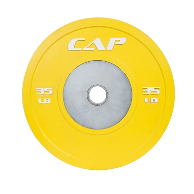 CAP Barbell Olympic Rubber Competition Bumper Plates with Steel Inserts                                                         