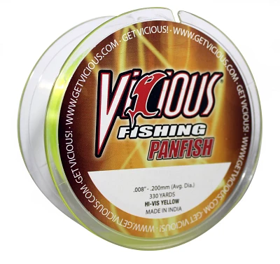 Vicious 330 yds Hi-Vis Panfish Fishing Line                                                                                     