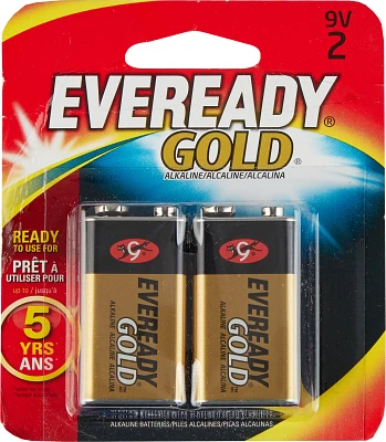 Eveready Gold 9 v Alkaline Batteries 2-Pack                                                                                     
