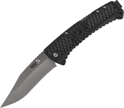 SOG Traction Folding Clip Point Knife                                                                                           