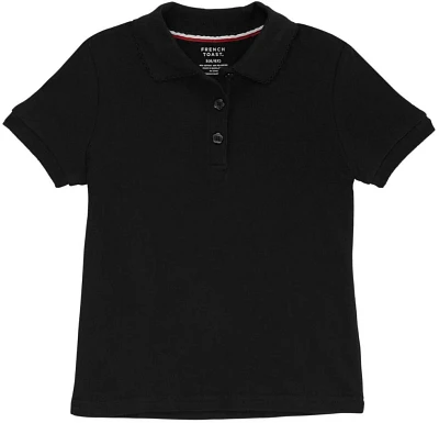 French Toast Girls' Polo Shirt with Picot Collar