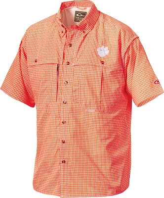 Drake Waterfowl Men's Clemson University Gameday Wingshooter's Short Sleeve Button-Down Shirt