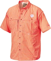 Drake Waterfowl Men's Clemson University Gameday Wingshooter's Short Sleeve Button-Down Shirt