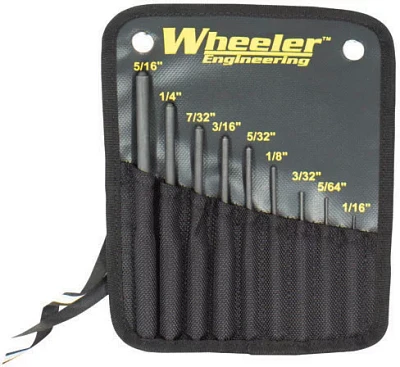 Wheeler Engineering 9-Piece Roll Pin Punch Set                                                                                  