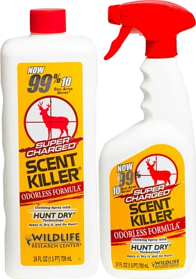 Wildlife Research Center® Super Charged® Scent Killer® Spray Combo                                                           