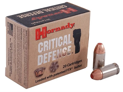 Hornady Critical Defense FTX .45 Colt 185-Grain Handgun Ammunition - 20 Rounds                                                  