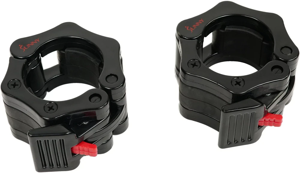 Sunny Health & Fitness Barbell Shark Clamp Lock Collars 2-Pack                                                                  