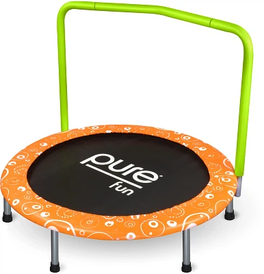 Pure Fun Kids' Foldable Trampoline with Handrail                                                                                