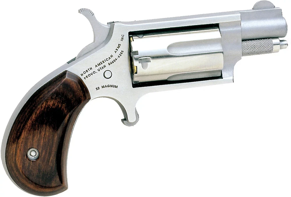 North American Arms Rosewood Grip .22 WMR Revolver                                                                              