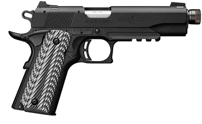 Browning 1911 Black Label Suppressor-Ready .22 LR Pistol with Rail                                                              