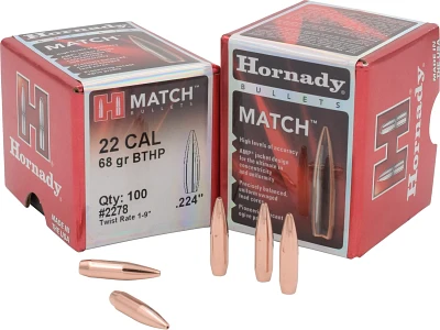 Hornady BTHP .22 68-Grain Bullets                                                                                               