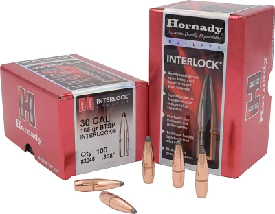 Hornady InterLock BTSP .30 Caliber -Grain Bullets