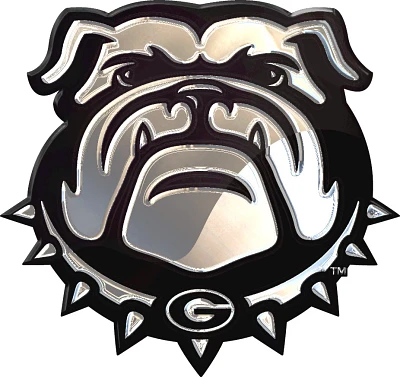 Stockdale University of Georgia Chrome Logo Auto Emblem                                                                         