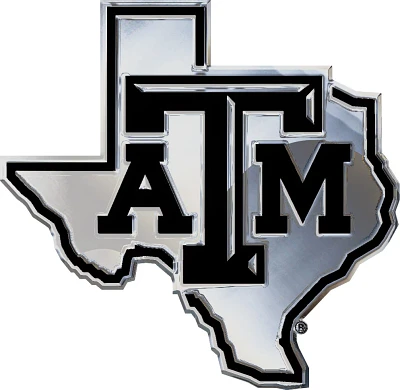 Stockdale Texas A&M University Chrome Auto Emblem                                                                               