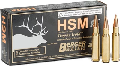 HSM Trophy Gold BTHB .260 Remington 130-Grain Centerfire Rifle Ammunition                                                       