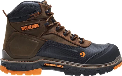 Wolverine Men's CarbonMAX Overpass 6 in EH Composite Toe Lace Up Work Boots                                                     