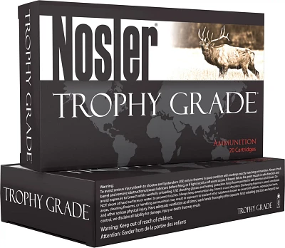 Nosler Trophy Grade Nosler -Grain Centerfire Rifle Ammunition