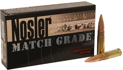 Nosler Match Grade Custom Competition 7.62 x 35mm 220-Grain Centerfire Rifle Ammunition                                         