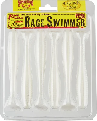 Strike King Rage Tail Swimmer Soft Baits 6-Pack