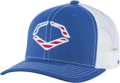 Wilson Adults' EvoShield USA Snapback Trucker Hat                                                                               