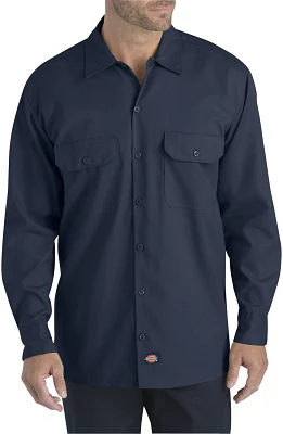 Dickies Men's FLEX Relaxed Fit Long Sleeve Twill Work Shirt
