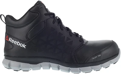 Reebok Men's SubLite Cushion Mid EH Alloy Toe Lace Up Work Shoes                                                                
